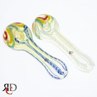 GLASS PIPE FLOWER HEAD MIX COLOR GP3602 1CT